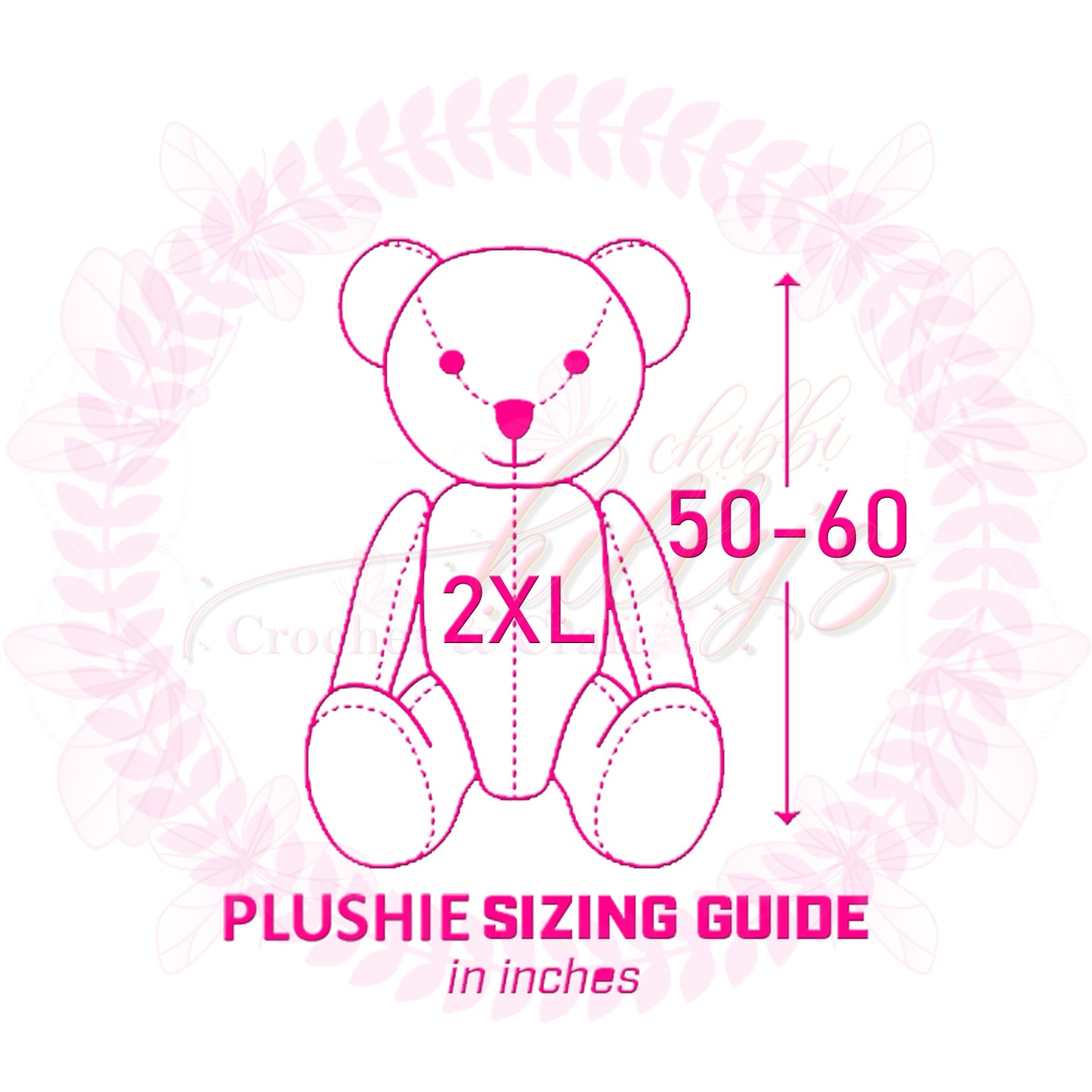 2 Times Extra Large Custom Crochet Plush Toy