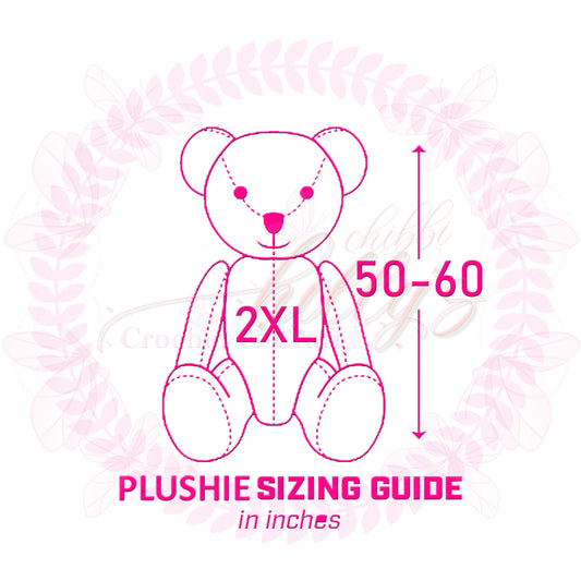 2 Times Extra Large Custom Crochet Plush Toy