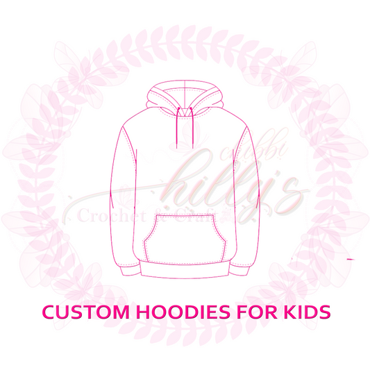 Custom Crochet Chibbi Hoodie For Kids